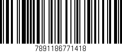Código de barras (EAN, GTIN, SKU, ISBN): '7891186771418'