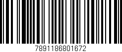 Código de barras (EAN, GTIN, SKU, ISBN): '7891186801672'