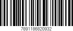 Código de barras (EAN, GTIN, SKU, ISBN): '7891186820932'