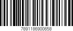 Código de barras (EAN, GTIN, SKU, ISBN): '7891186900658'