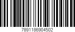 Código de barras (EAN, GTIN, SKU, ISBN): '7891186904502'