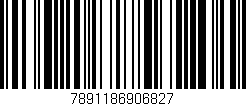 Código de barras (EAN, GTIN, SKU, ISBN): '7891186906827'