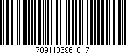 Código de barras (EAN, GTIN, SKU, ISBN): '7891186961017'