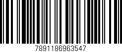 Código de barras (EAN, GTIN, SKU, ISBN): '7891186963547'