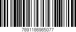 Código de barras (EAN, GTIN, SKU, ISBN): '7891186965077'