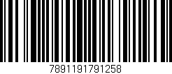 Código de barras (EAN, GTIN, SKU, ISBN): '7891191791258'