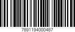 Código de barras (EAN, GTIN, SKU, ISBN): '7891194000487'