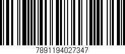 Código de barras (EAN, GTIN, SKU, ISBN): '7891194027347'