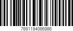 Código de barras (EAN, GTIN, SKU, ISBN): '7891194086986'