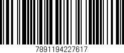 Código de barras (EAN, GTIN, SKU, ISBN): '7891194227617'