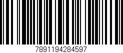 Código de barras (EAN, GTIN, SKU, ISBN): '7891194284597'