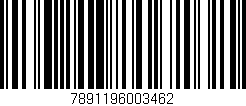 Código de barras (EAN, GTIN, SKU, ISBN): '7891196003462'