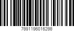 Código de barras (EAN, GTIN, SKU, ISBN): '7891196016288'