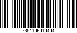 Código de barras (EAN, GTIN, SKU, ISBN): '7891196019494'