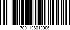 Código de barras (EAN, GTIN, SKU, ISBN): '7891196019906'