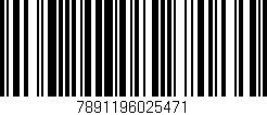 Código de barras (EAN, GTIN, SKU, ISBN): '7891196025471'