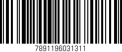 Código de barras (EAN, GTIN, SKU, ISBN): '7891196031311'