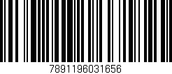 Código de barras (EAN, GTIN, SKU, ISBN): '7891196031656'