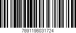 Código de barras (EAN, GTIN, SKU, ISBN): '7891196031724'