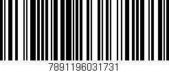 Código de barras (EAN, GTIN, SKU, ISBN): '7891196031731'