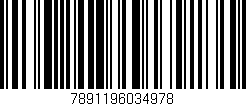 Código de barras (EAN, GTIN, SKU, ISBN): '7891196034978'