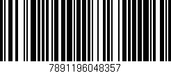 Código de barras (EAN, GTIN, SKU, ISBN): '7891196048357'