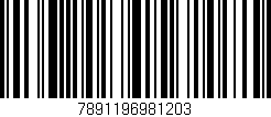Código de barras (EAN, GTIN, SKU, ISBN): '7891196981203'
