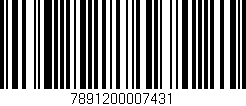 Código de barras (EAN, GTIN, SKU, ISBN): '7891200007431'