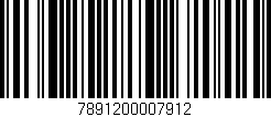Código de barras (EAN, GTIN, SKU, ISBN): '7891200007912'