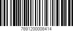 Código de barras (EAN, GTIN, SKU, ISBN): '7891200008414'