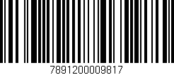 Código de barras (EAN, GTIN, SKU, ISBN): '7891200009817'