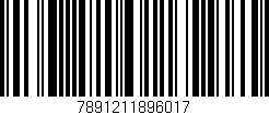 Código de barras (EAN, GTIN, SKU, ISBN): '7891211896017'
