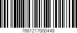 Código de barras (EAN, GTIN, SKU, ISBN): '7891217000449'