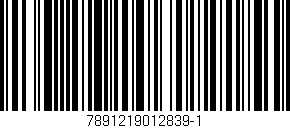 Código de barras (EAN, GTIN, SKU, ISBN): '7891219012839-1'