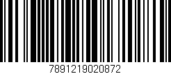 Código de barras (EAN, GTIN, SKU, ISBN): '7891219020872'