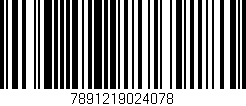 Código de barras (EAN, GTIN, SKU, ISBN): '7891219024078'