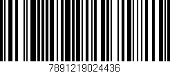 Código de barras (EAN, GTIN, SKU, ISBN): '7891219024436'
