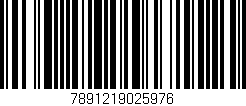 Código de barras (EAN, GTIN, SKU, ISBN): '7891219025976'