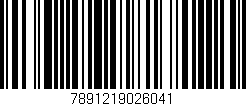 Código de barras (EAN, GTIN, SKU, ISBN): '7891219026041'