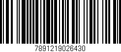 Código de barras (EAN, GTIN, SKU, ISBN): '7891219026430'