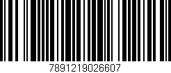 Código de barras (EAN, GTIN, SKU, ISBN): '7891219026607'