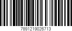 Código de barras (EAN, GTIN, SKU, ISBN): '7891219026713'