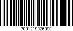 Código de barras (EAN, GTIN, SKU, ISBN): '7891219026898'