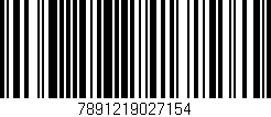 Código de barras (EAN, GTIN, SKU, ISBN): '7891219027154'