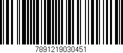Código de barras (EAN, GTIN, SKU, ISBN): '7891219030451'