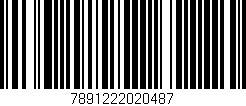Código de barras (EAN, GTIN, SKU, ISBN): '7891222020487'