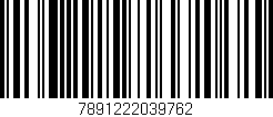 Código de barras (EAN, GTIN, SKU, ISBN): '7891222039762'