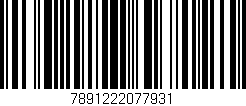 Código de barras (EAN, GTIN, SKU, ISBN): '7891222077931'