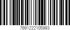 Código de barras (EAN, GTIN, SKU, ISBN): '7891222105993'