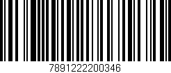 Código de barras (EAN, GTIN, SKU, ISBN): '7891222200346'